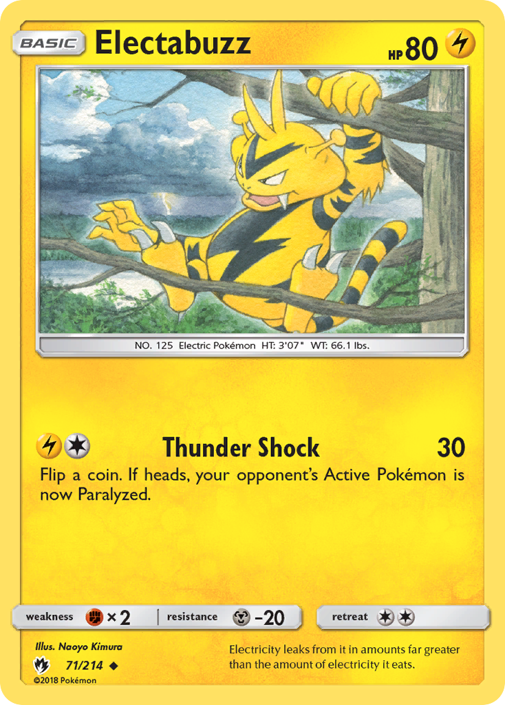 Electabuzz (71/214) [Sun & Moon: Lost Thunder] | Jack's On Queen