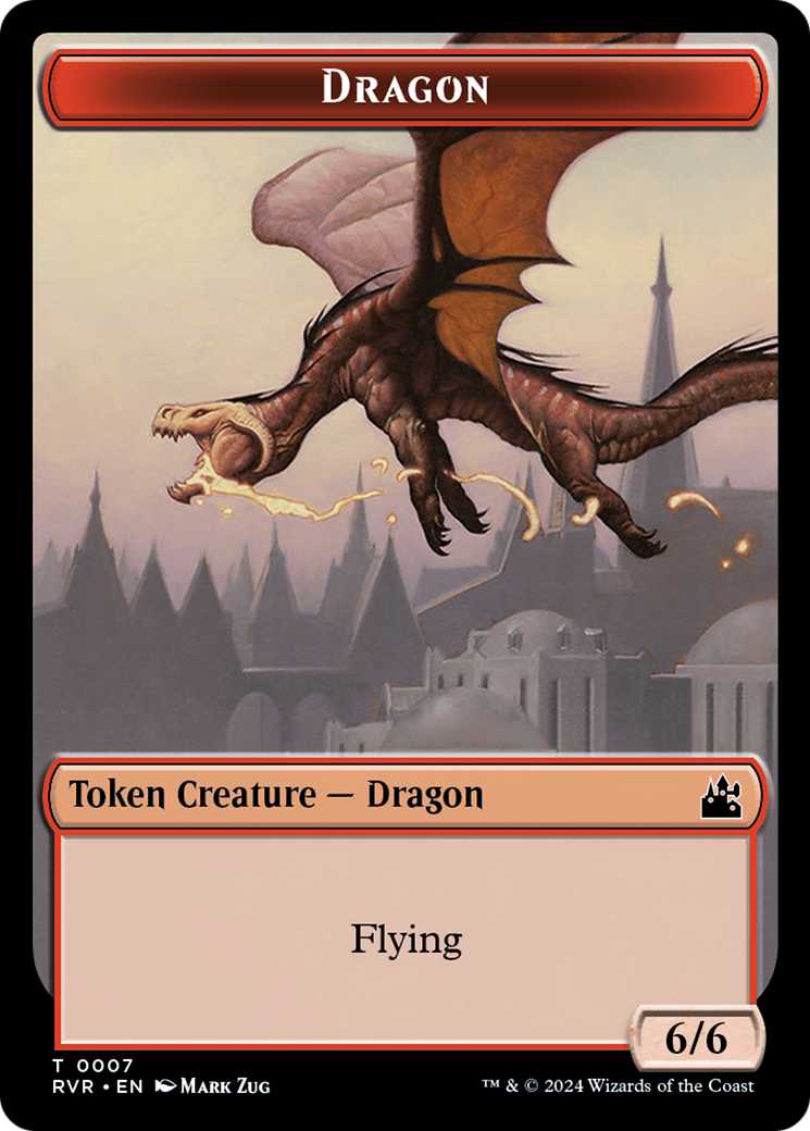 Bird // Dragon Double-Sided Token [Ravnica Remastered Tokens] | Jack's On Queen