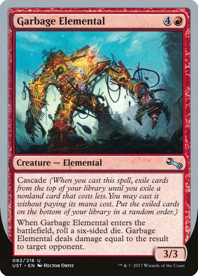 Garbage Elemental (3/3 Creature) [Unstable] | Jack's On Queen