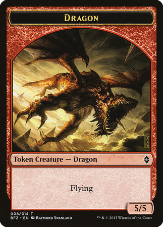 Dragon Token [Battle for Zendikar Tokens] | Jack's On Queen