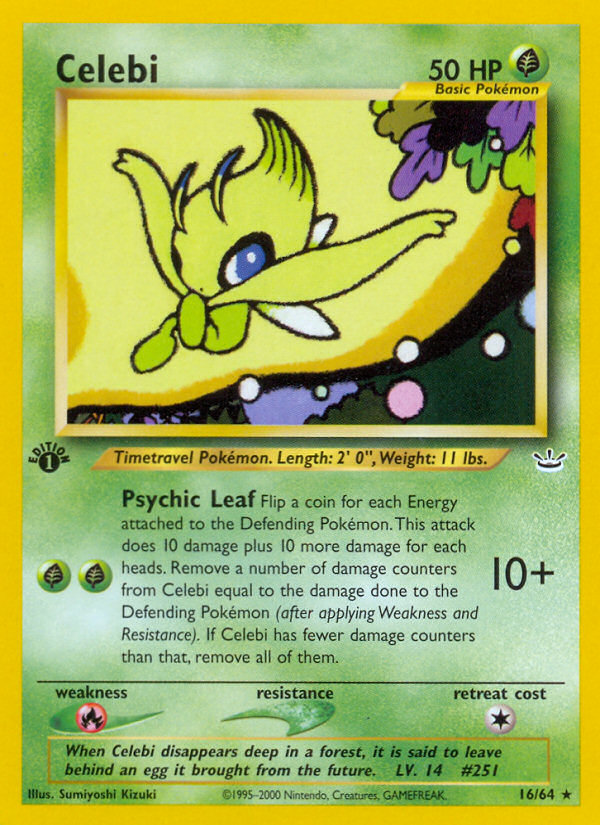 Celebi (16/64) [Neo Revelation 1st Edition] | Jack's On Queen