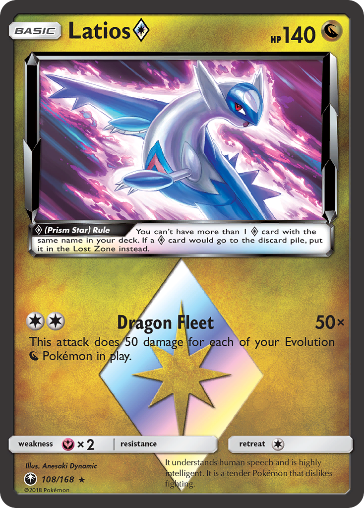 Latios (108/168) (Prism Star) [Sun & Moon: Celestial Storm] | Jack's On Queen