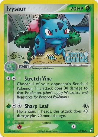 Ivysaur (35/100) (Stamped) [EX: Crystal Guardians] | Jack's On Queen