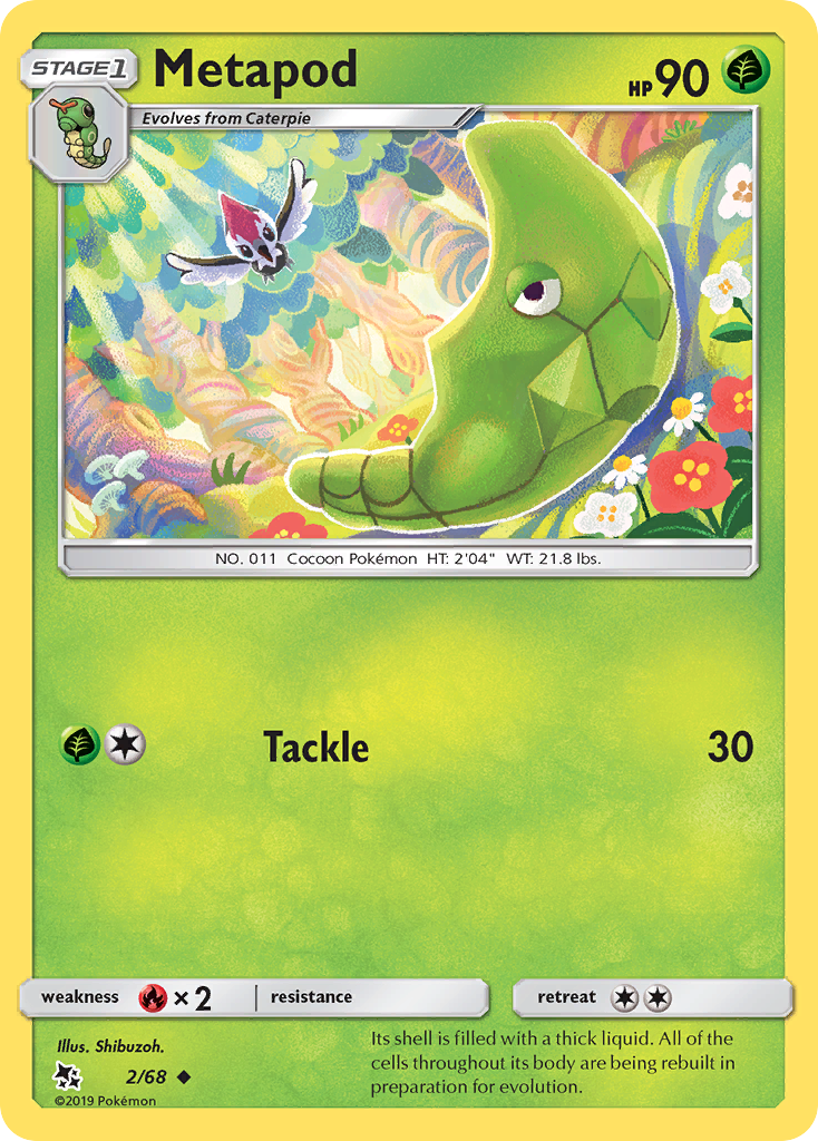 Metapod (2/68) [Sun & Moon: Hidden Fates] | Jack's On Queen
