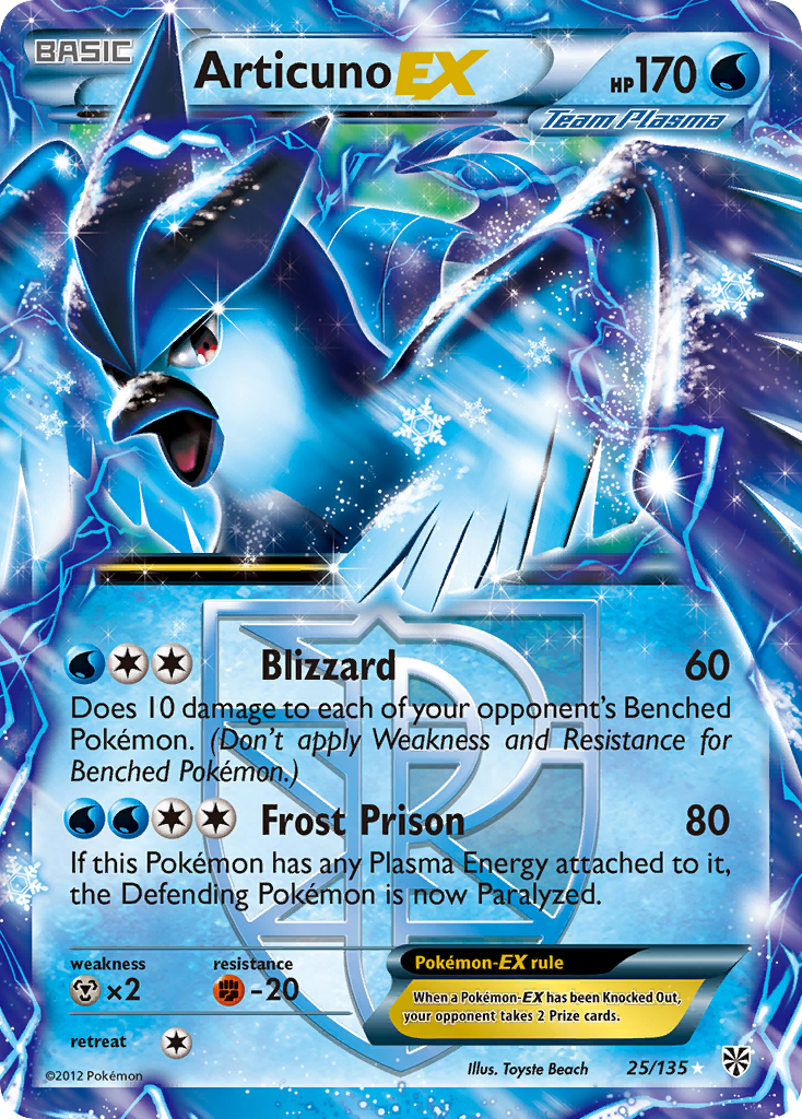 Articuno EX (25/135) [Black & White: Plasma Storm] | Jack's On Queen