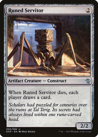 Runed Servitor [Duel Decks: Zendikar vs. Eldrazi] | Jack's On Queen