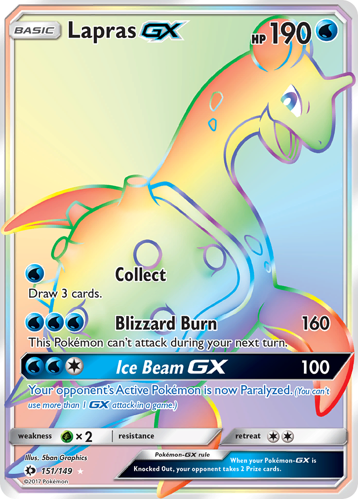 Lapras GX (151/149) [Sun & Moon: Base Set] | Jack's On Queen