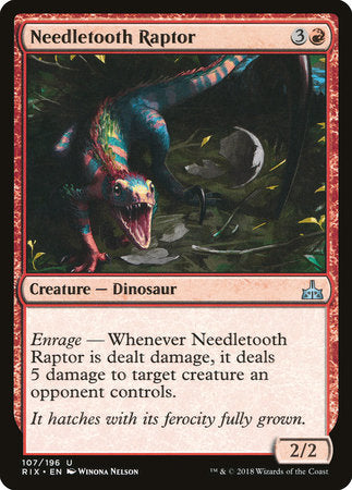 Needletooth Raptor [Rivals of Ixalan] | Jack's On Queen