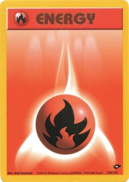 Fire Energy (128/132) [Gym Challenge Unlimited] | Jack's On Queen