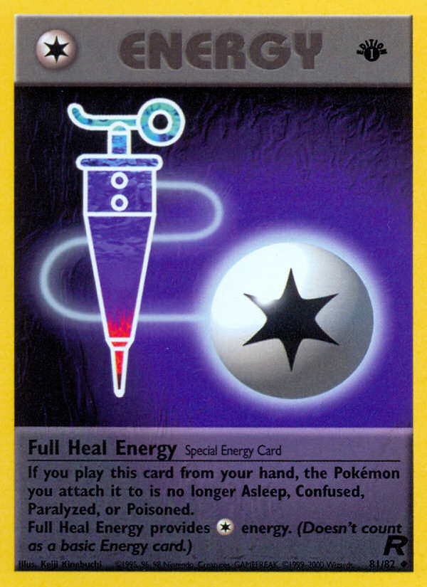 Full Heal Energy (81/82) [Team Rocket 1st Edition] | Jack's On Queen