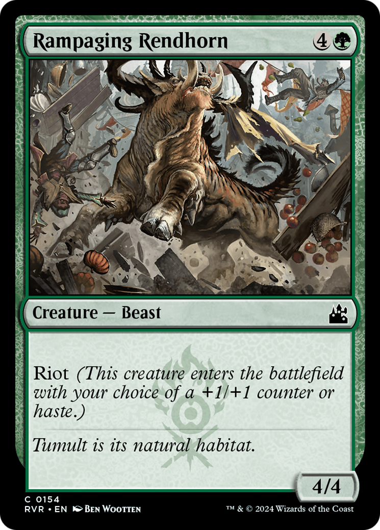 Rampaging Rendhorn [Ravnica Remastered] | Jack's On Queen