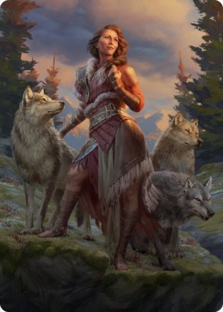 Arlinn, the Pack's Hope 1 Art Card [Innistrad: Midnight Hunt Art Series] | Jack's On Queen