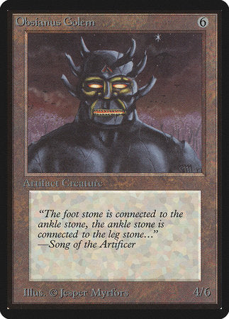 Obsianus Golem [Limited Edition Beta] | Jack's On Queen