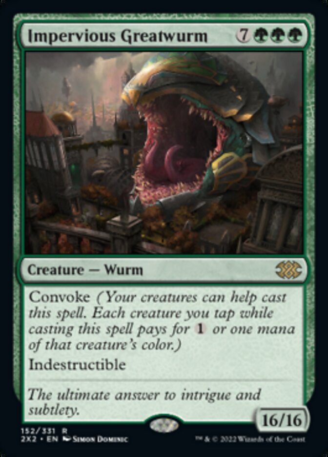 Impervious Greatwurm [Double Masters 2022] | Jack's On Queen