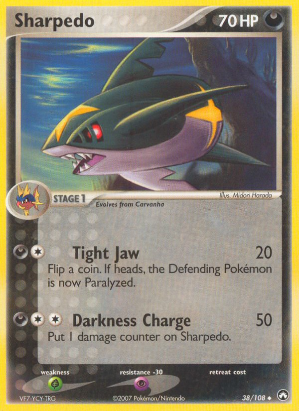 Sharpedo (38/108) [EX: Power Keepers] | Jack's On Queen