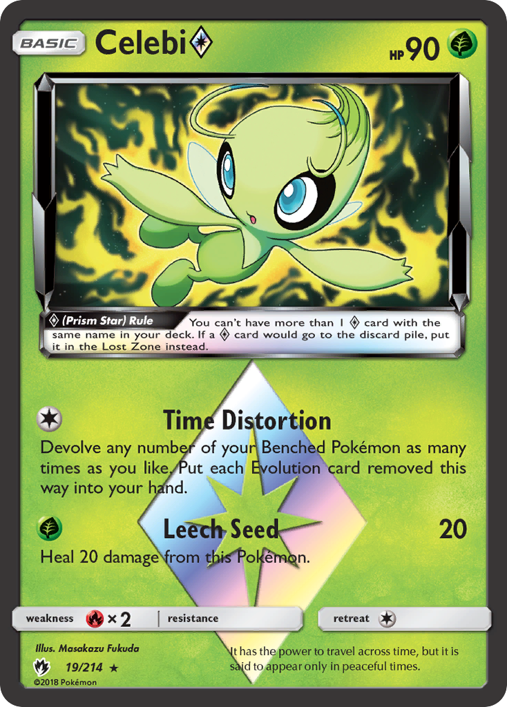 Celebi (19/214) (Prism Star) [Sun & Moon: Lost Thunder] | Jack's On Queen