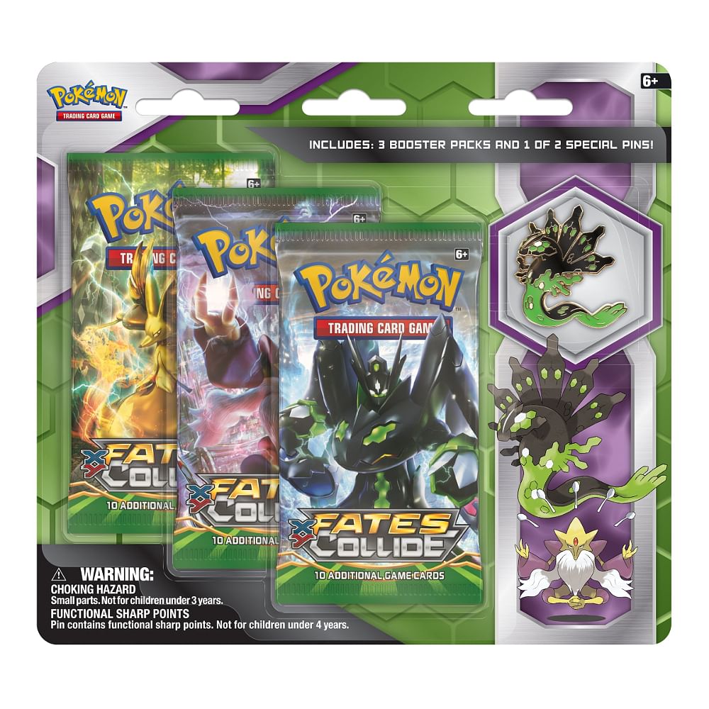 XY: Fates Collide - 3-Pack Pin Blister (Zygarde) | Jack's On Queen