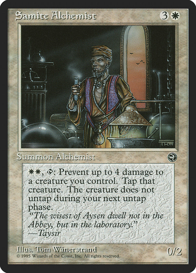 Samite Alchemist (Taysir Flavor Text) [Homelands] | Jack's On Queen