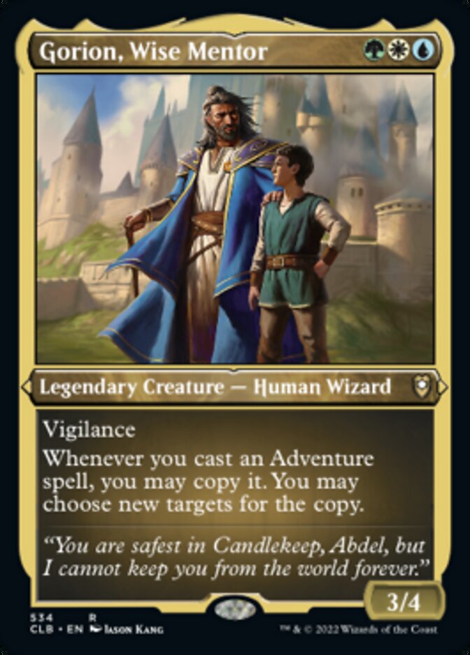 Gorion, Wise Mentor (Foil Etched) [Commander Legends: Battle for Baldur's Gate] | Jack's On Queen