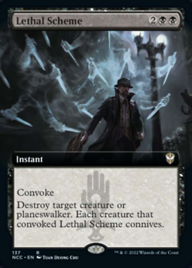 Lethal Scheme (Extended Art) [Streets of New Capenna Commander] | Jack's On Queen