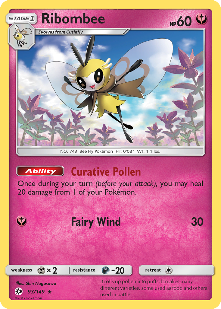 Ribombee (93/149) [Sun & Moon: Base Set] | Jack's On Queen