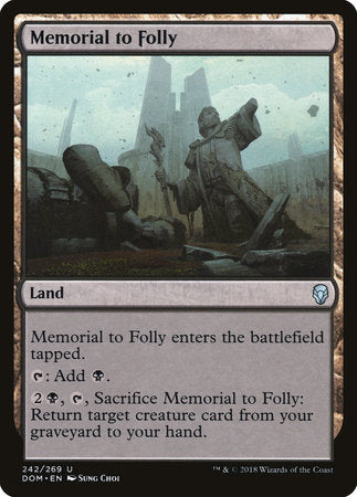 Memorial to Folly [Dominaria] | Jack's On Queen