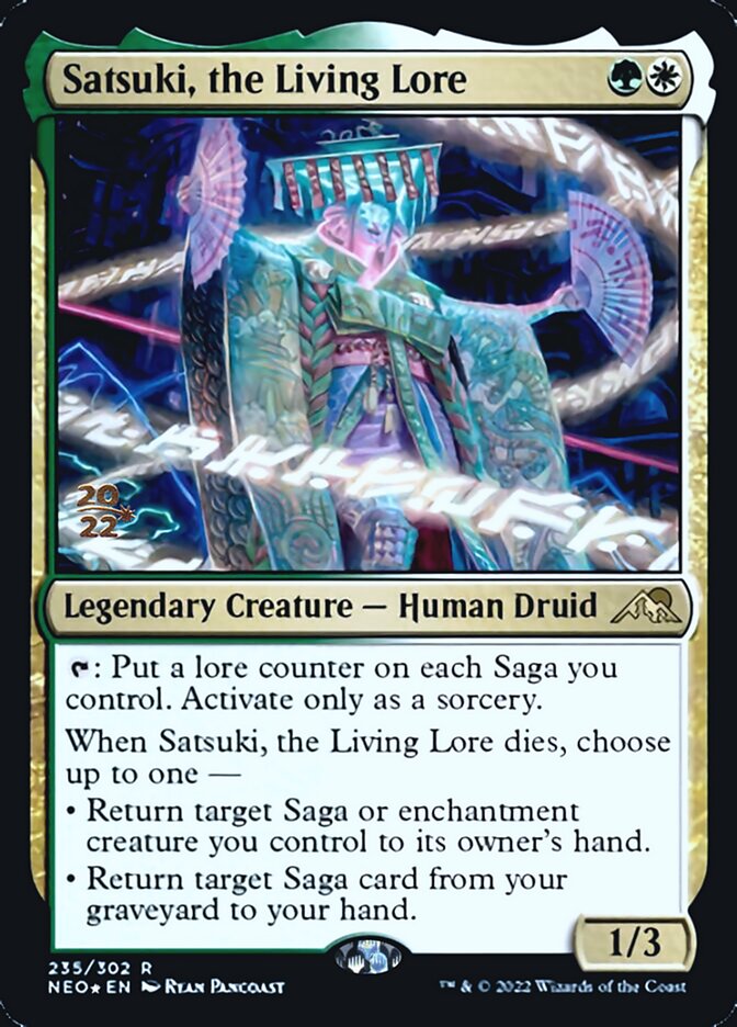 Satsuki, the Living Lore [Kamigawa: Neon Dynasty Prerelease Promos] | Jack's On Queen