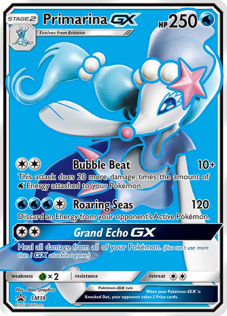 Primarina GX (SM39) [Sun & Moon: Black Star Promos] | Jack's On Queen
