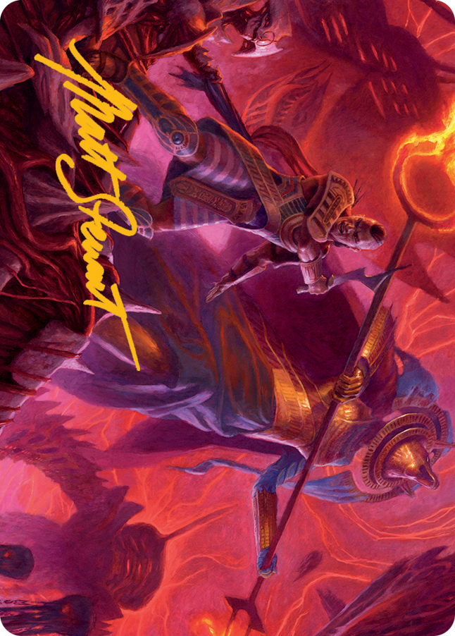 Djeru and Hazoret Art Card (Gold-Stamped Signature) [March of the Machine Art Series] | Jack's On Queen