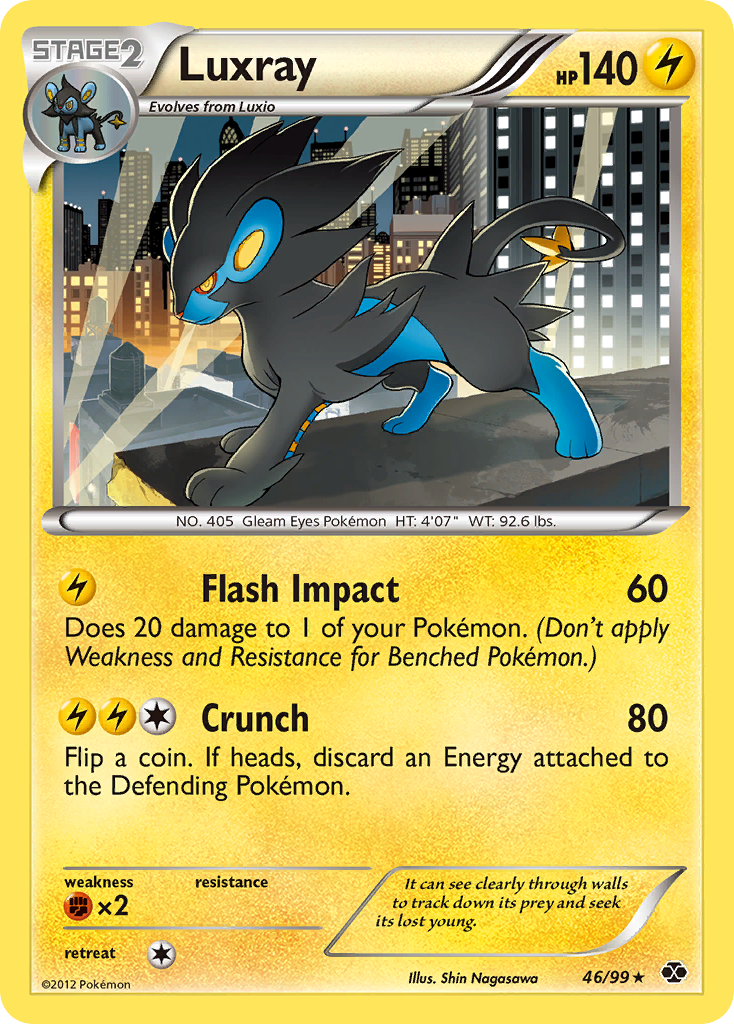 Luxray (46/99) [Black & White: Next Destinies] | Jack's On Queen