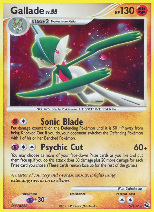 Gallade (6/132) [Diamond & Pearl: Secret Wonders] | Jack's On Queen