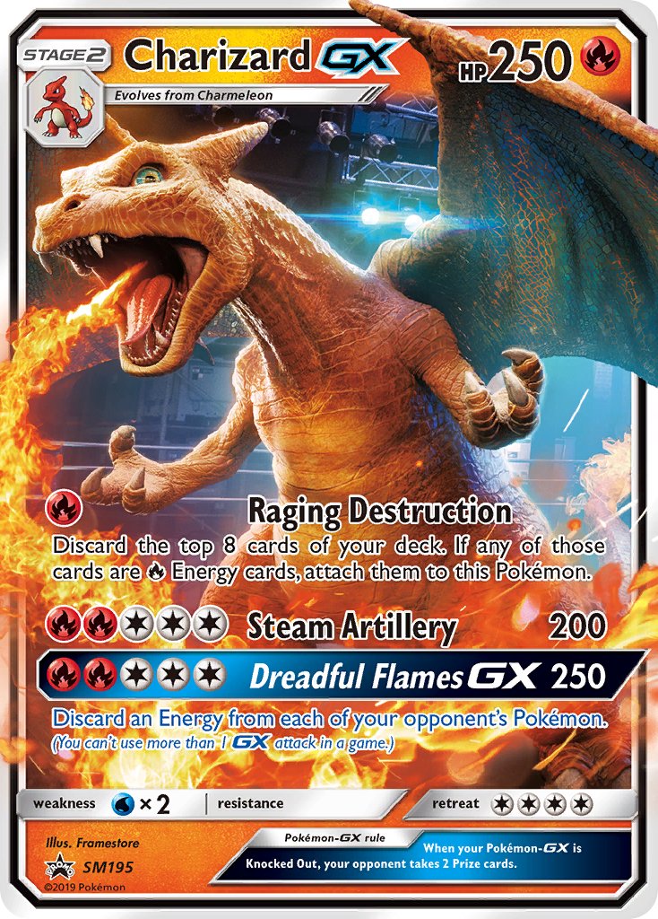 Charizard GX (SM195) [Sun & Moon: Black Star Promos] | Jack's On Queen