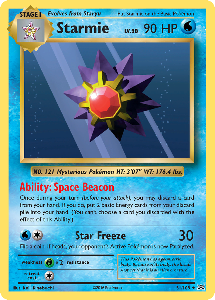 Starmie (31/108) [XY: Evolutions] | Jack's On Queen