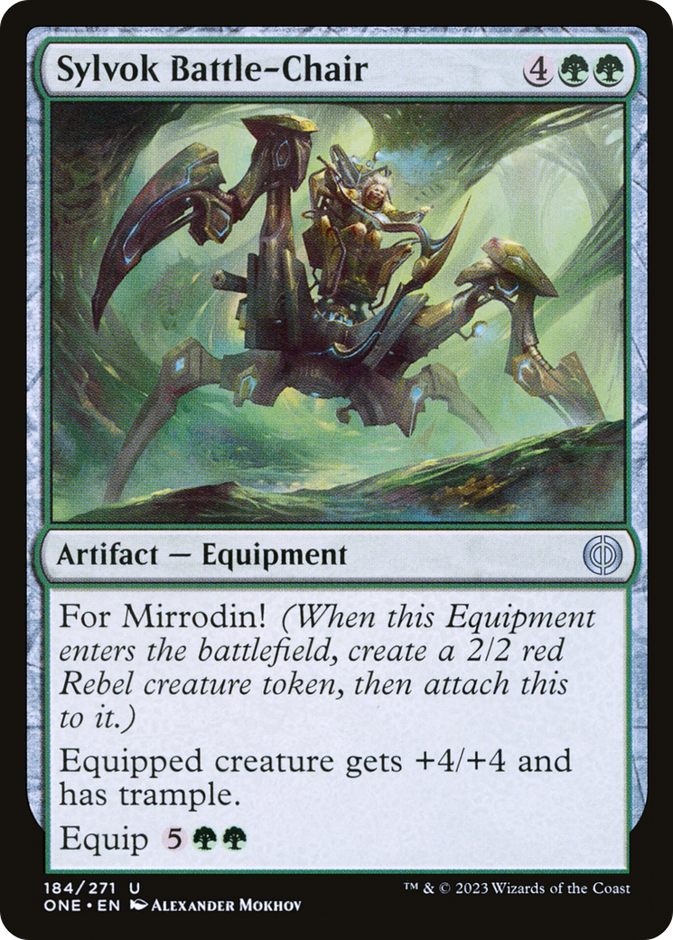 Sylvok Battle-Chair [Phyrexia: All Will Be One] | Jack's On Queen