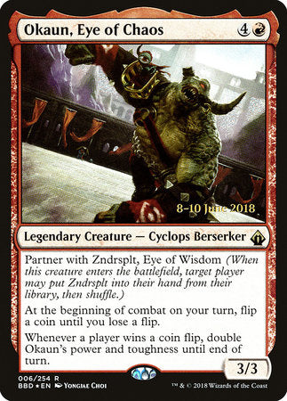 Okaun, Eye of Chaos [Battlebond Promos] | Jack's On Queen