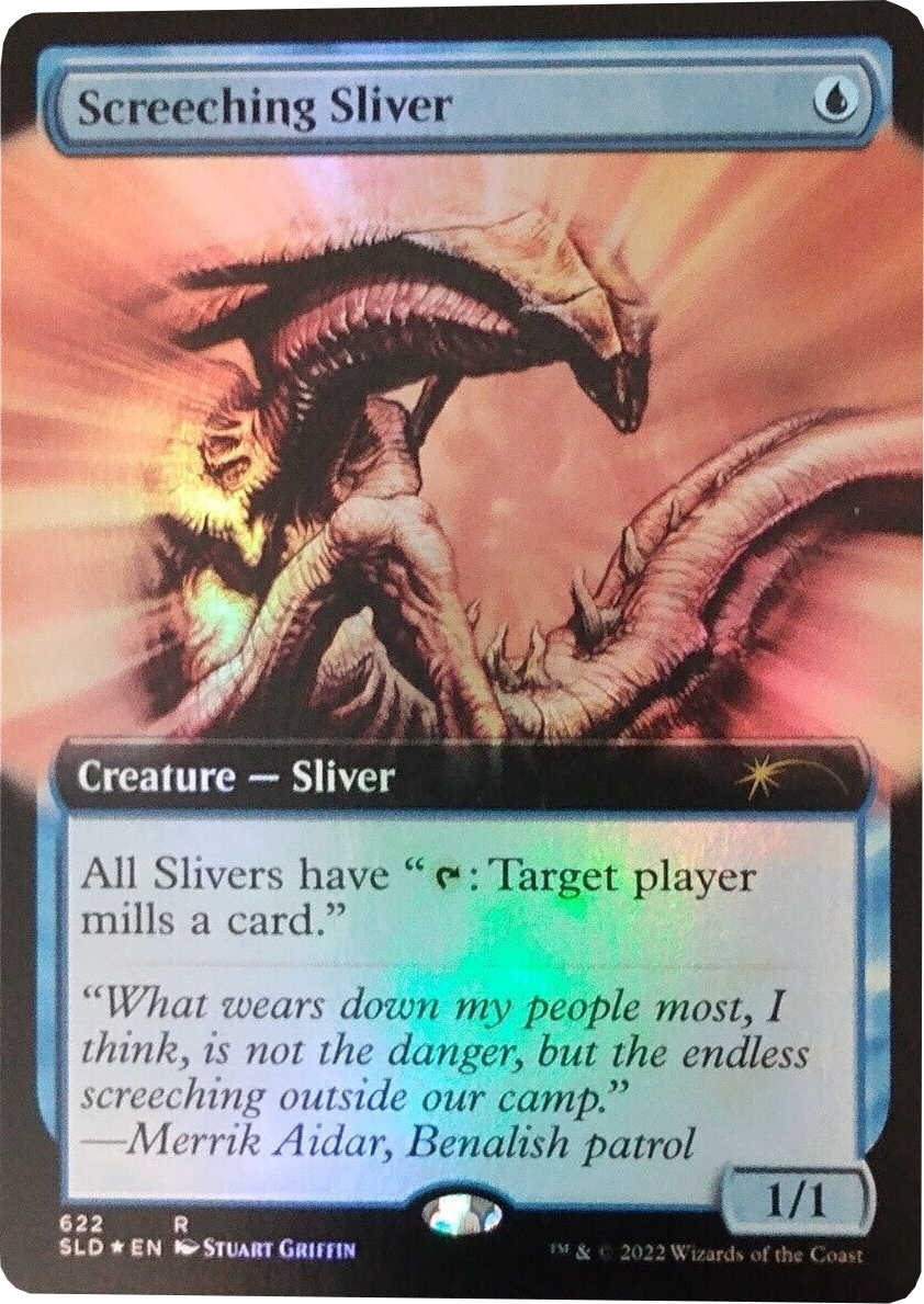 Screeching Sliver (Extended Art) [Secret Lair Drop Promos] | Jack's On Queen