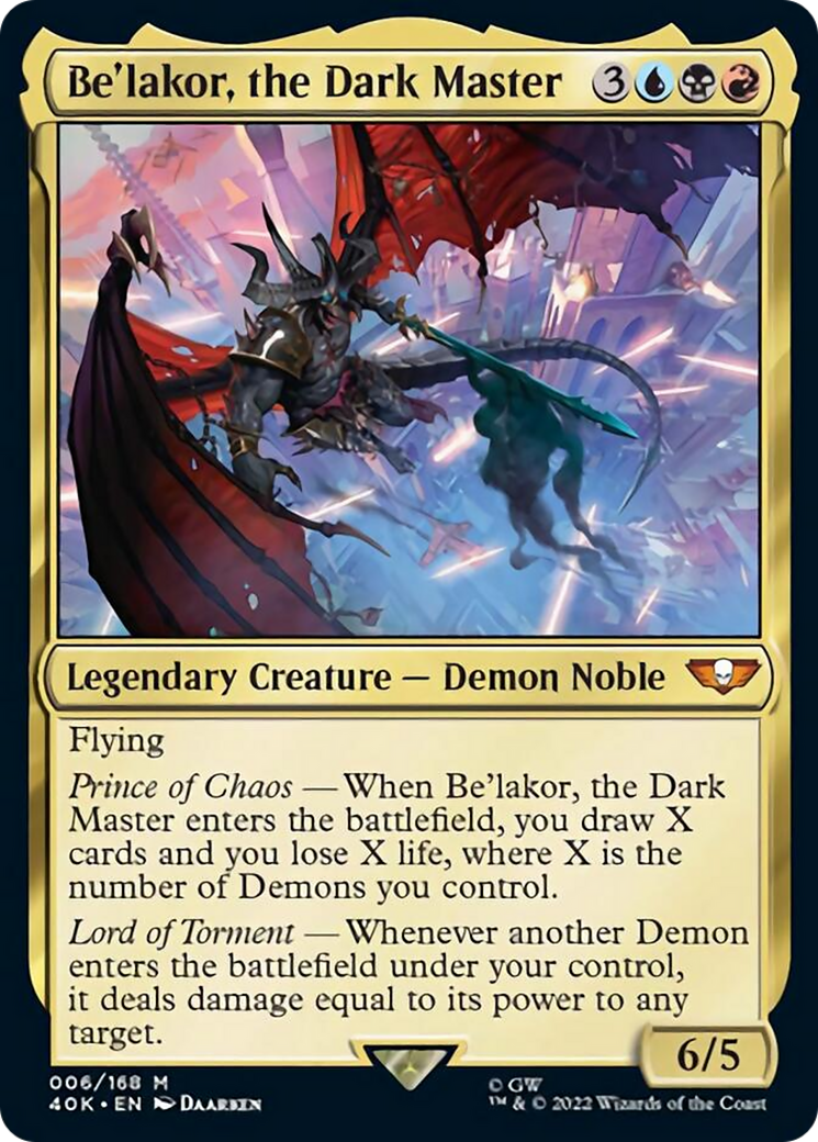 Be'lakor, the Dark Master (Surge Foil) [Universes Beyond: Warhammer 40,000] | Jack's On Queen