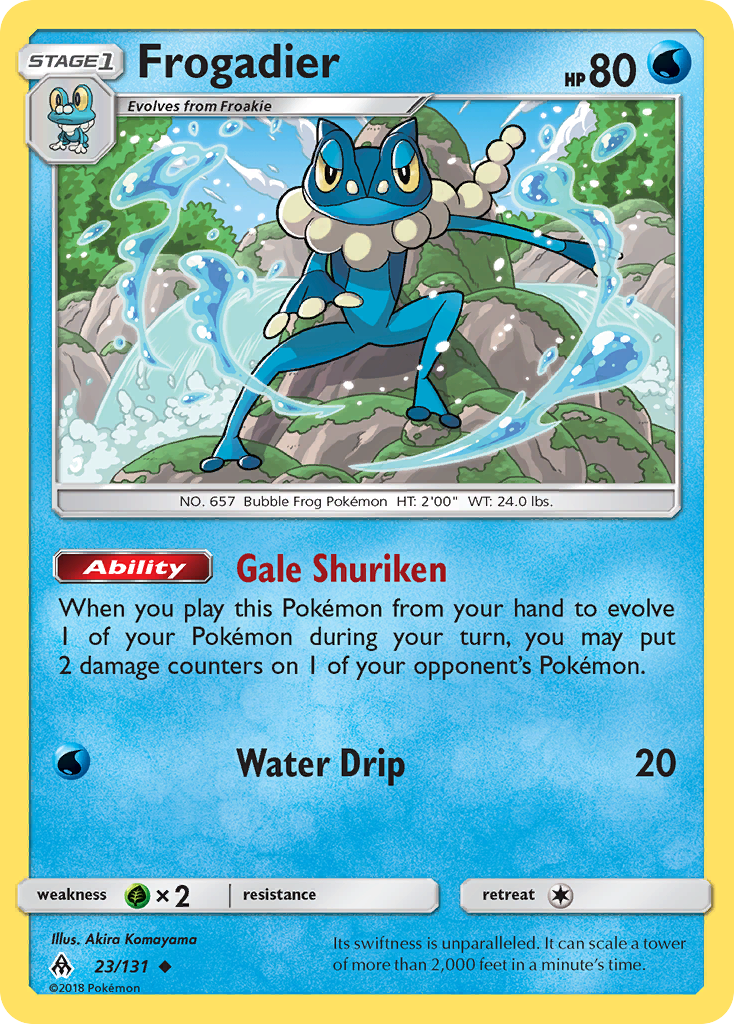 Frogadier (23/131) [Sun & Moon: Forbidden Light] | Jack's On Queen