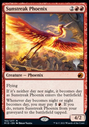 Sunstreak Phoenix (Promo Pack) [Innistrad: Midnight Hunt Promos] | Jack's On Queen