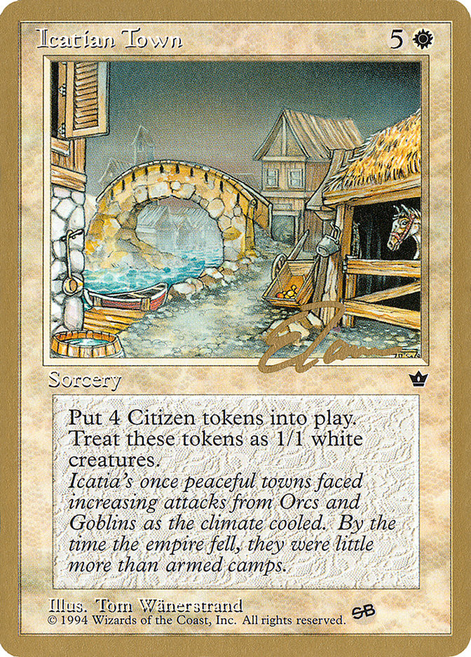 Icatian Town (Eric Tam) (SB) [Pro Tour Collector Set] | Jack's On Queen