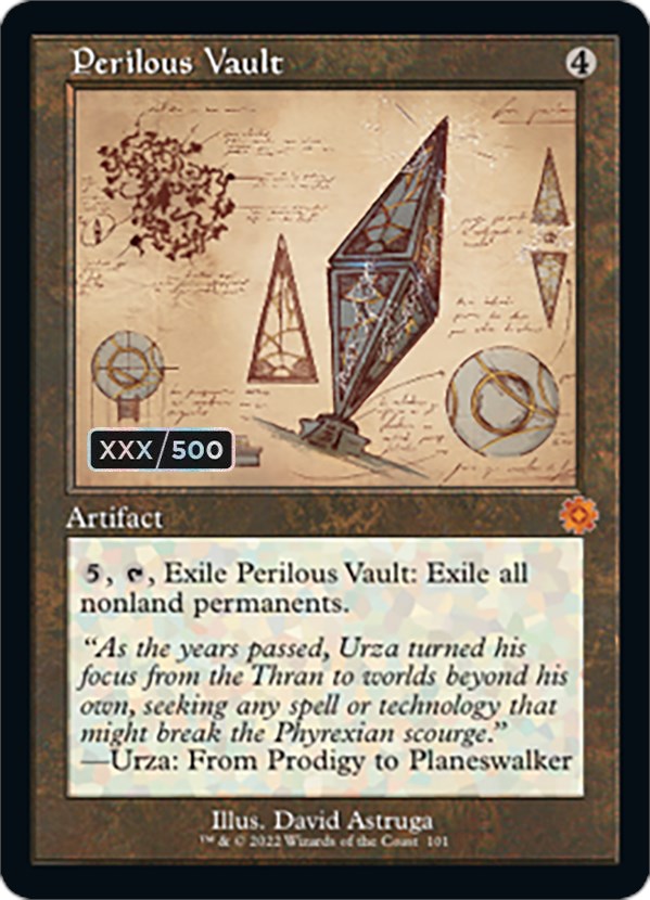 Perilous Vault (Retro Schematic) (Serial Numbered) [The Brothers' War Retro Artifacts] | Jack's On Queen