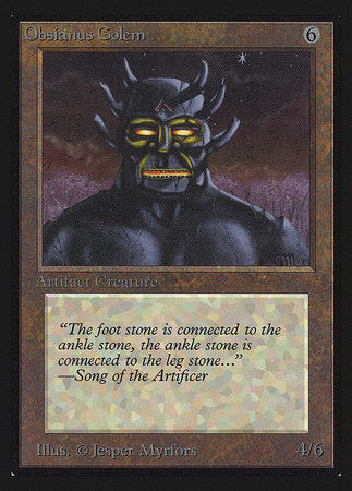 Obsianus Golem (IE) [Intl. Collectors’ Edition] | Jack's On Queen