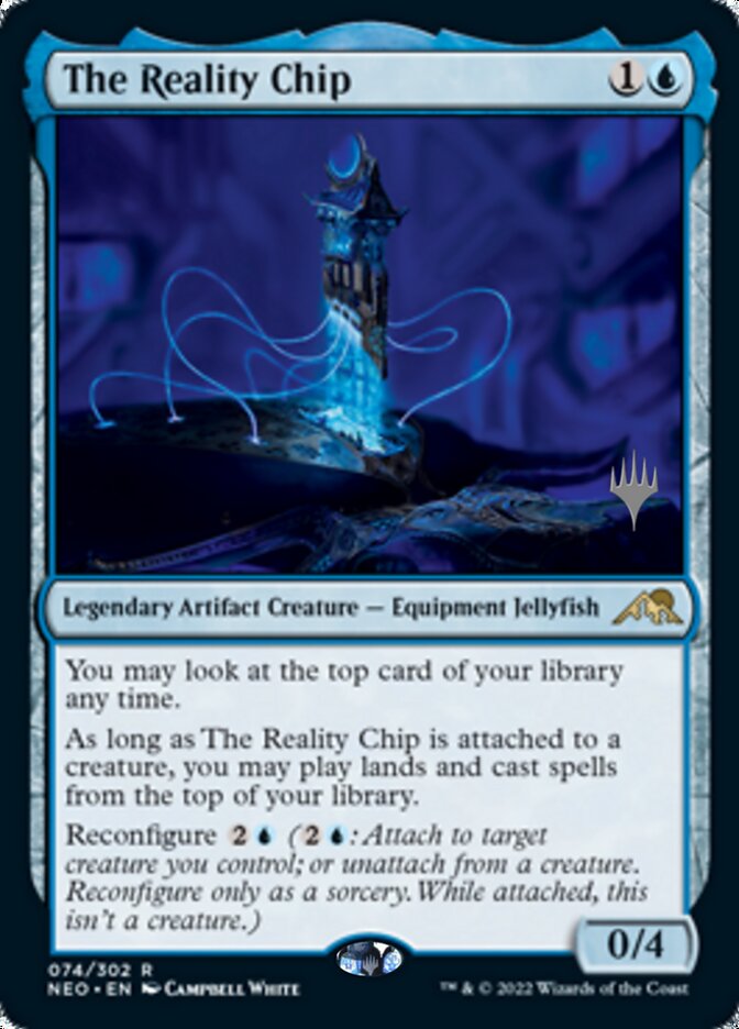 The Reality Chip (Promo Pack) [Kamigawa: Neon Dynasty Promos] | Jack's On Queen