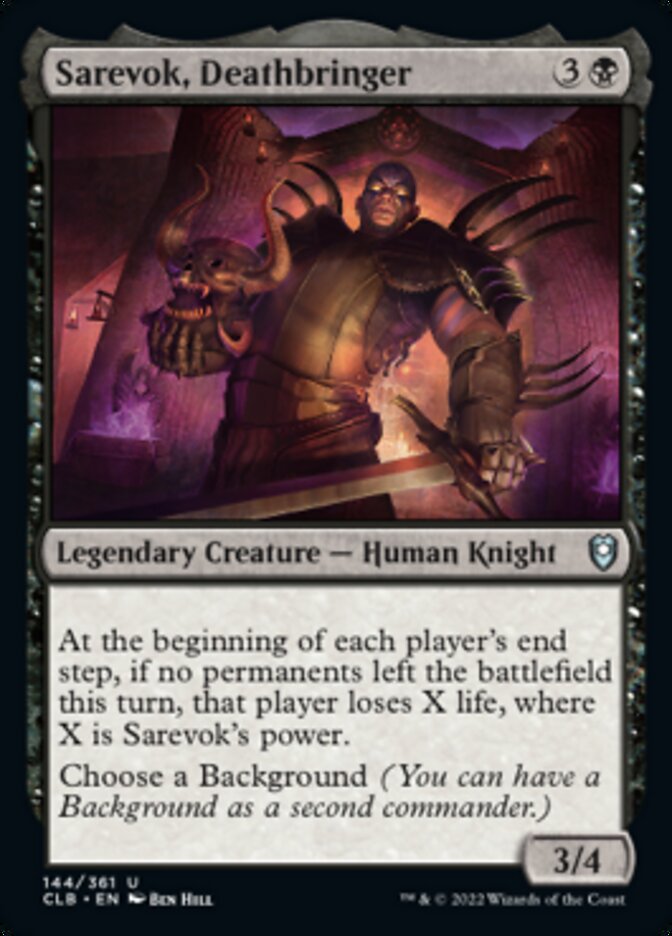 Sarevok, Deathbringer [Commander Legends: Battle for Baldur's Gate] | Jack's On Queen