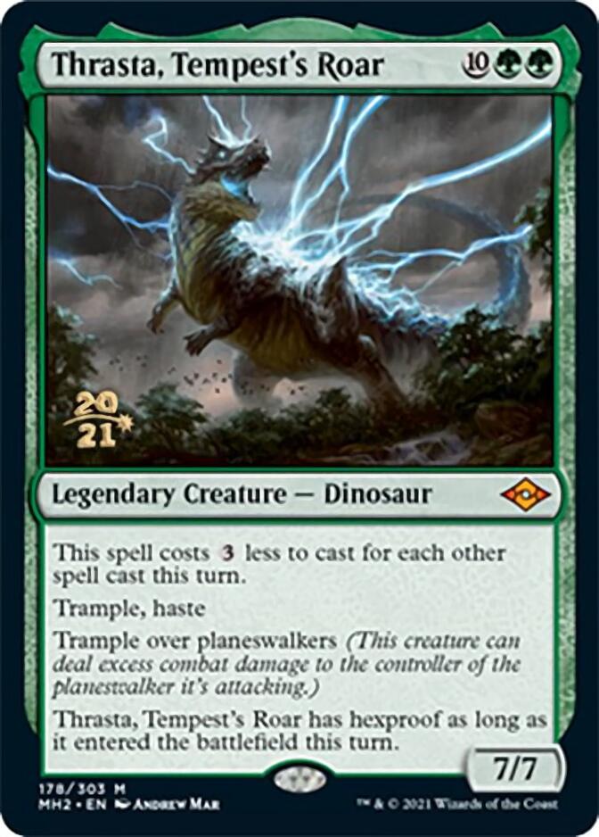 Thrasta, Tempest's Roar [Modern Horizons 2 Prerelease Promos] | Jack's On Queen