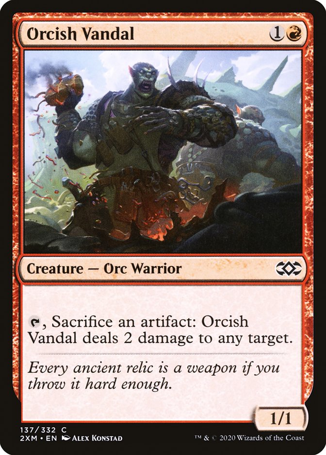 Orcish Vandal [Double Masters] | Jack's On Queen