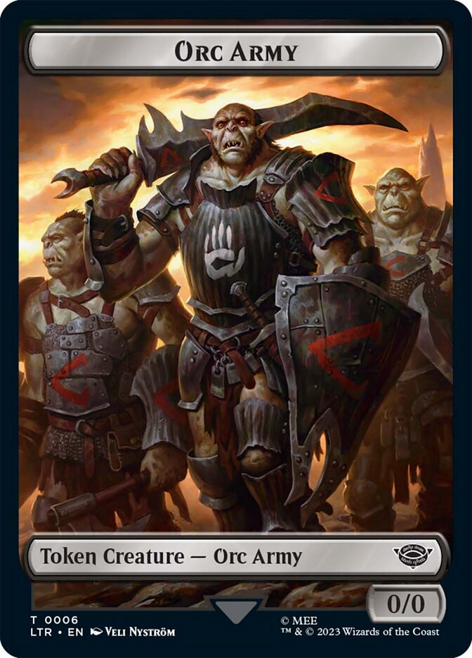 Orc Army Token (06) [The Lord of the Rings: Tales of Middle-Earth Tokens] | Jack's On Queen
