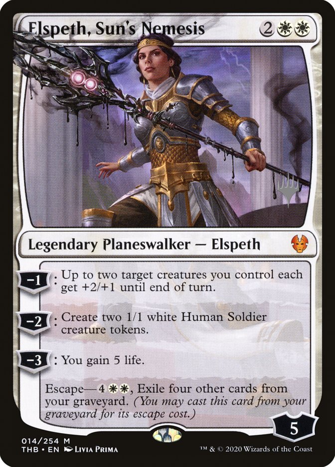 Elspeth, Sun's Nemesis (Promo Pack) [Theros Beyond Death Promos] | Jack's On Queen