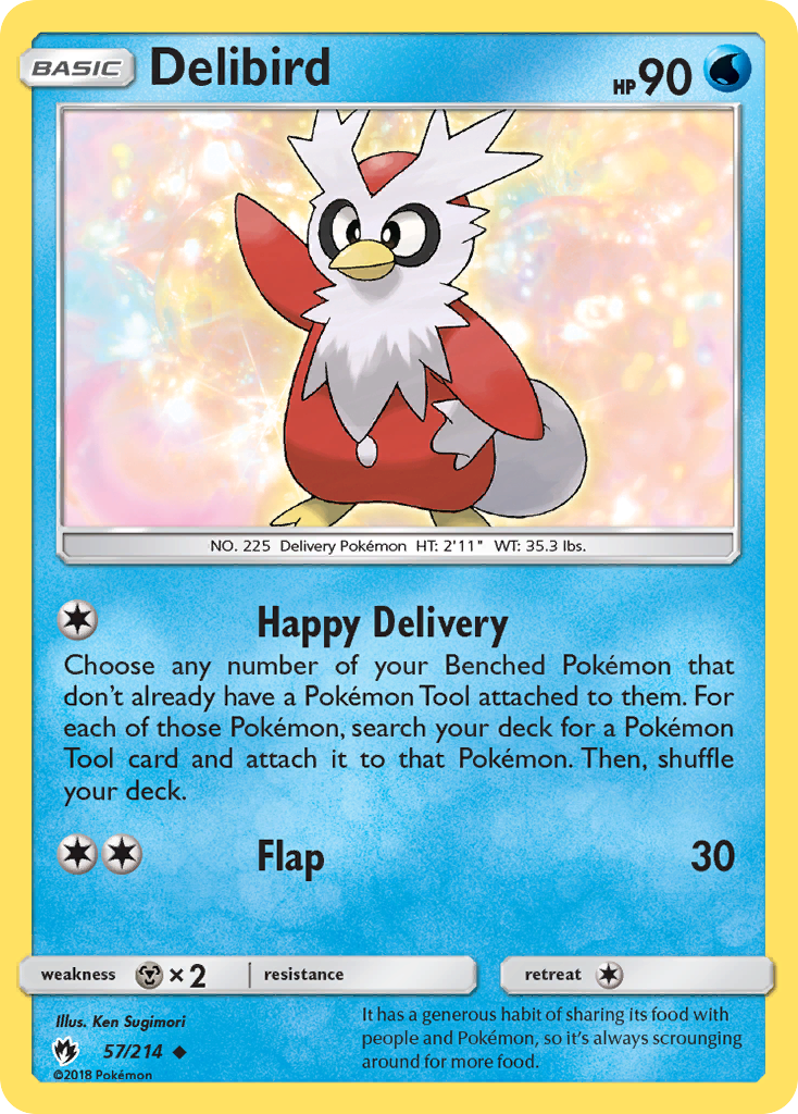 Delibird (57/214) [Sun & Moon: Lost Thunder] | Jack's On Queen