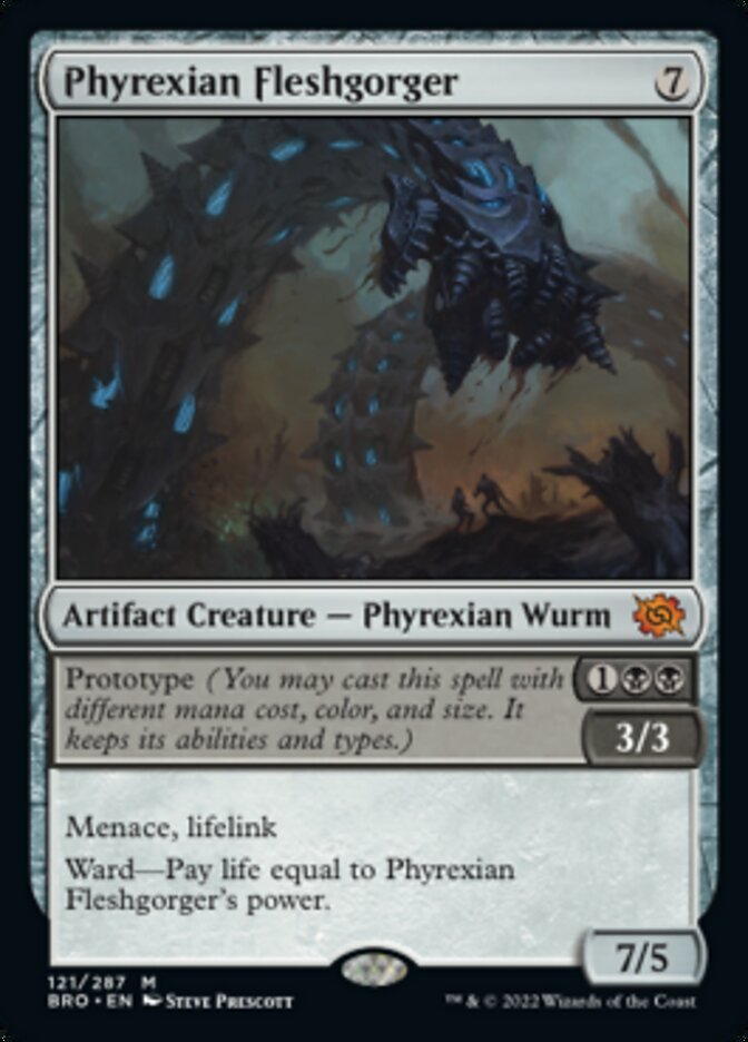 Phyrexian Fleshgorger (Promo Pack) [The Brothers' War Promos] | Jack's On Queen